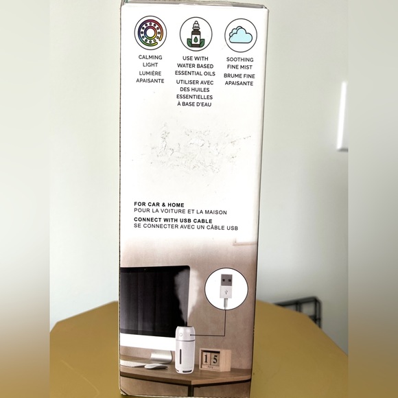 Lindo Car Portable Diffuser Humidifier Nightlight 3in1 micro USB - Picture 3 of 4